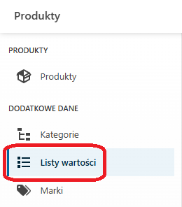 Listy wartości